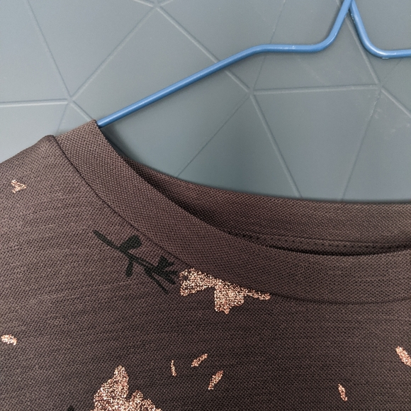 Grey Floral T-shirt | Zara - Picture 4 of 7